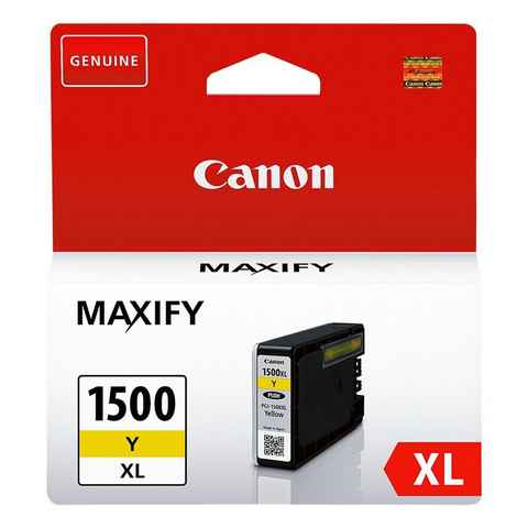 Canon PGI-1500XL Y Tintenpatrone (Original Druckerpatrone, gelb)
