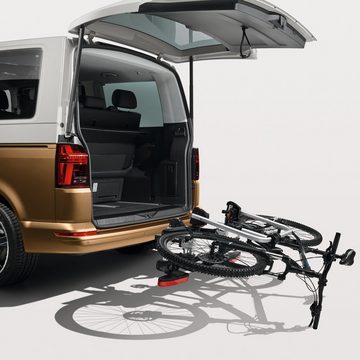 Volkswagen Kupplungsfahrradträger Premium, für max. 2 Räder, (1-tlg., 000-071-105-J), Diebstahlschutz, Vormontiert, für Anhängekupplung, Traglast insg. 60kg