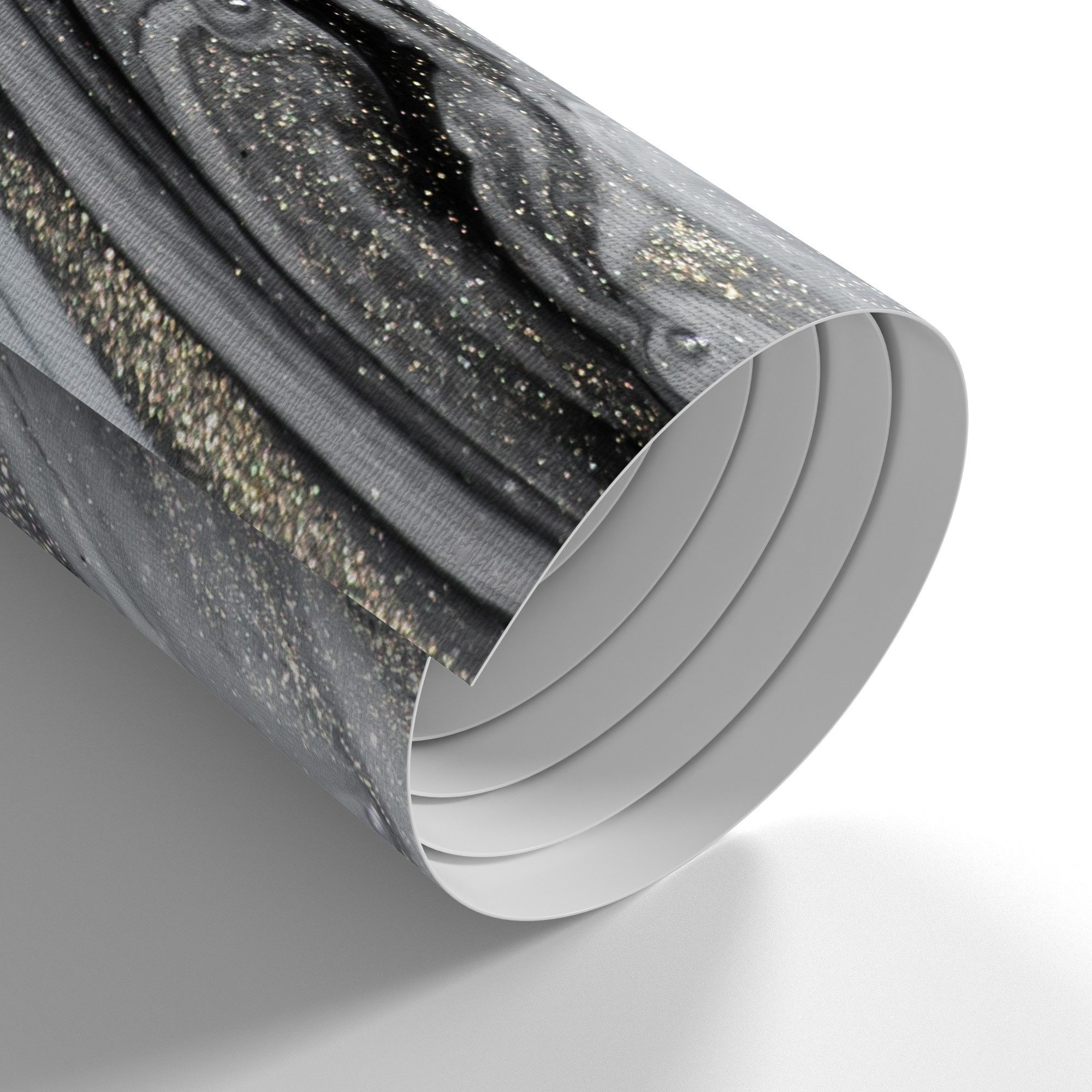 DEQORI Fototapete 'Aufwendiger Marmordekor', Rundbogen, matte Leinwandstruktur, bedruckt, (1 St), selbstklebend Wandtattoo Motiv Wandtapete Wand Sticker Bild Tapete