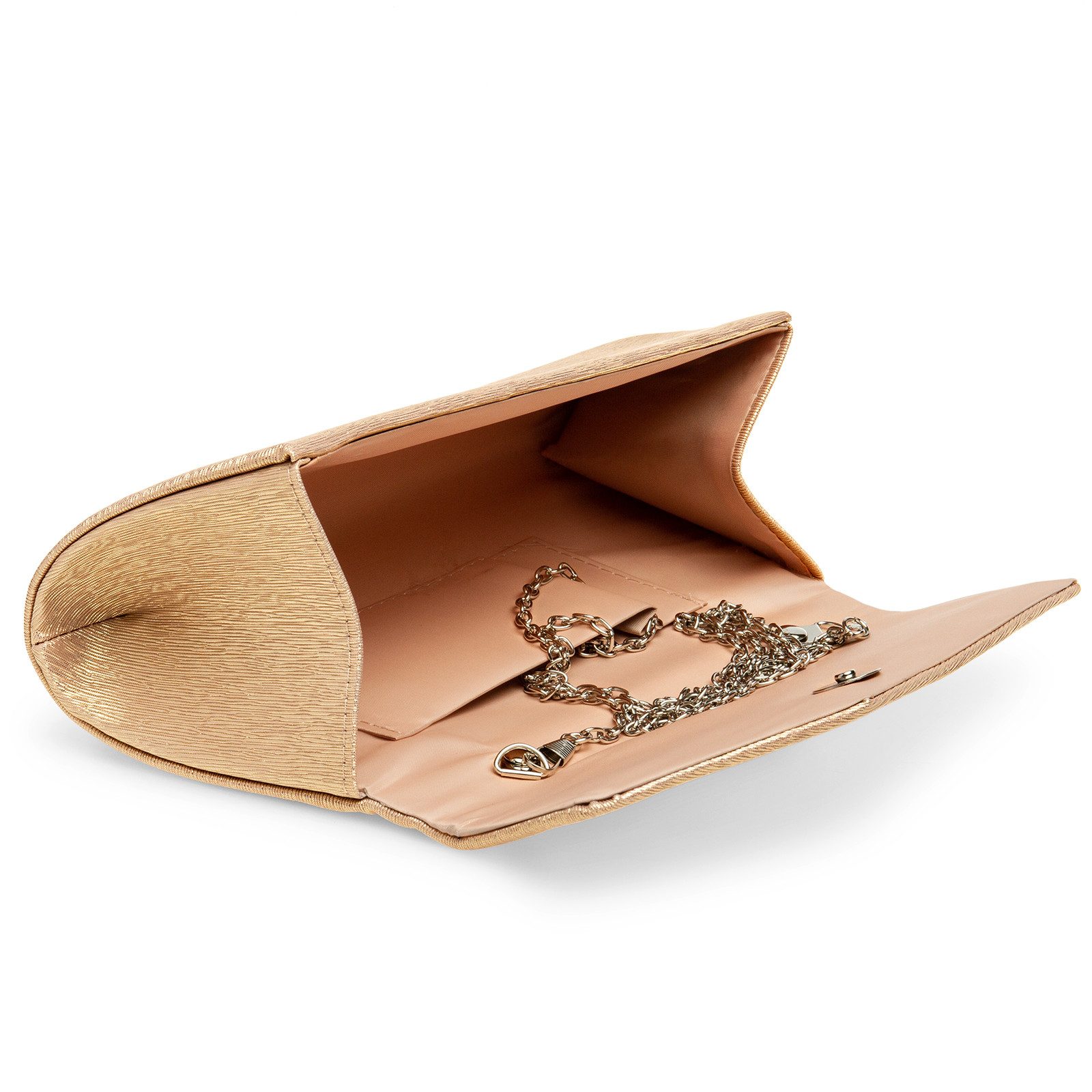 Caspar Clutch TA527 Damen elegante Glanz Abendtasche