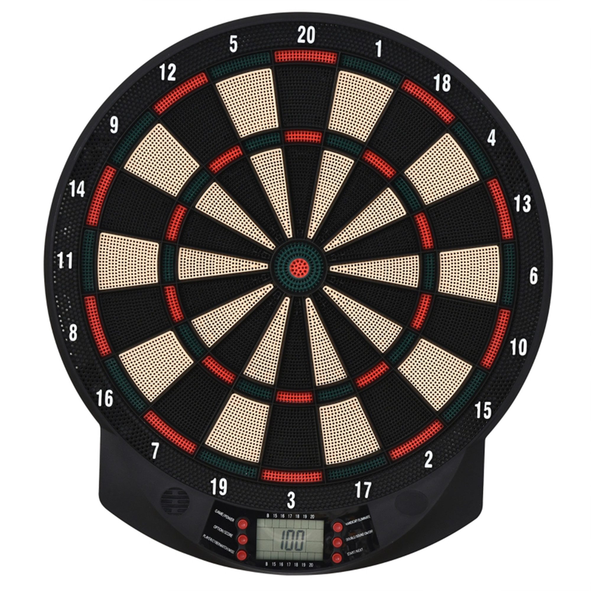 Dartscheibe Elektronische Dartboard mit 26 Spielen & LCD-Display, Für 8 Spieler