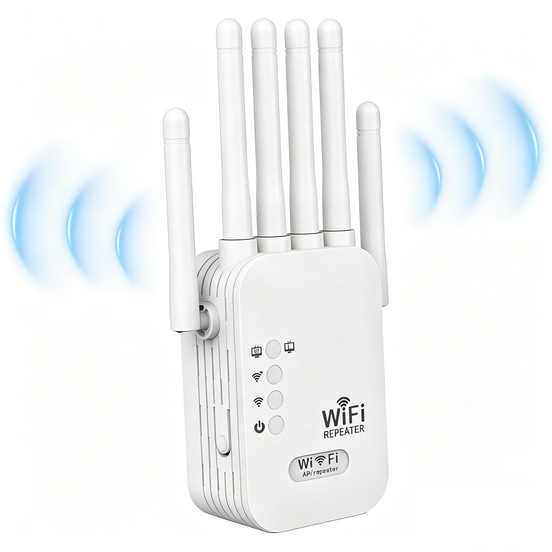 Senmudi 1200 Mbit/s WLAN Repeater Dual Band 2,4/5 GHz WiFi Verstärker WLAN-Repeater, Ethernet-Port,6 Antennen,3 Modi (Repeater/Router/AP),für Zuhause&Büro