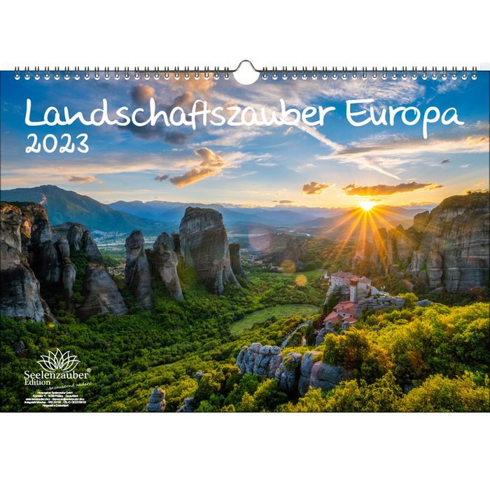 Seelenzauber Wandkalender Landschaftszauber Europa DIN A3 Kalender für 2023 Landschaften und