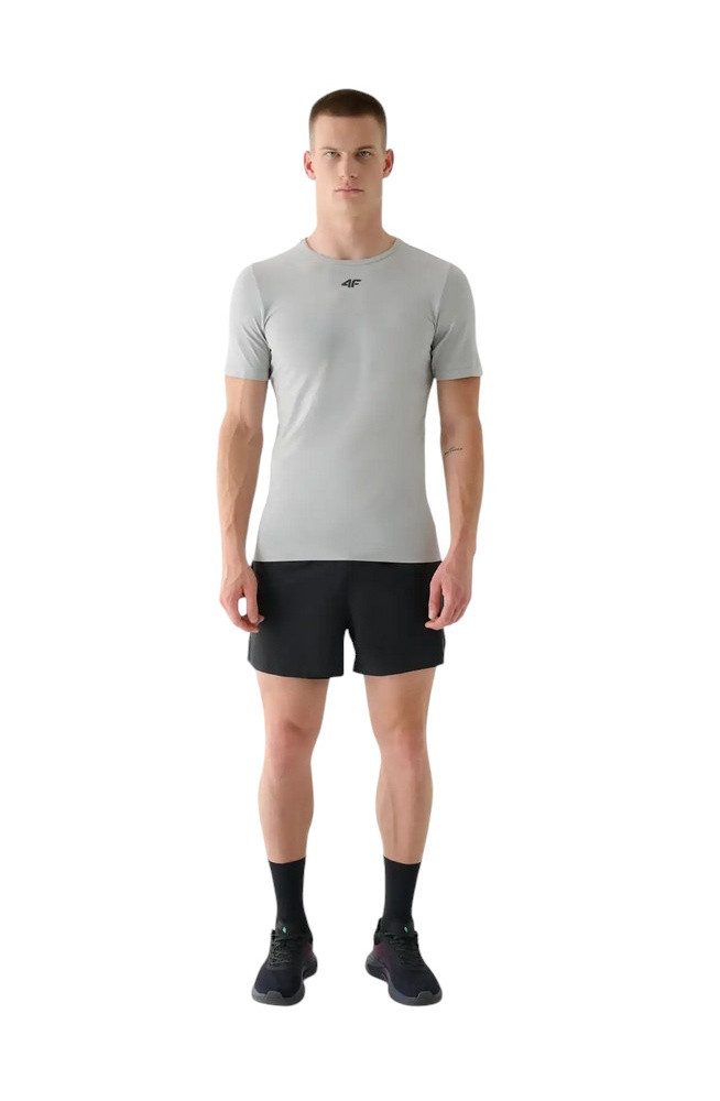 4F T-Shirt FNK M0975 (schnelltrocknend, nahtlos) hellgrau Herren