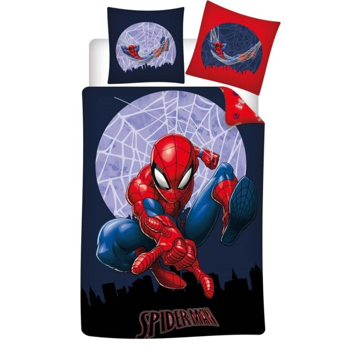 Spiderman Kinderbettwäsche Spiderman Bettwäsche Kinder – Marvel Bettbezug 1 günstig online kaufen