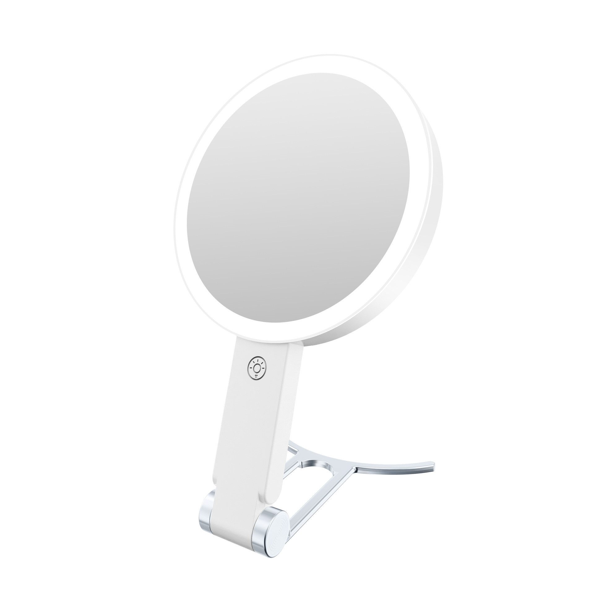 ibettertec Kosmetikspiegel Kosmetikspiegel mit Beleuchtung Doppelseitige Schminkspiegel 1X/10X (1 x Kosmetikspiegel), Schminkspiegel mit Licht, Doppelseitiger 10X/1X Vergrößerungsspiegel