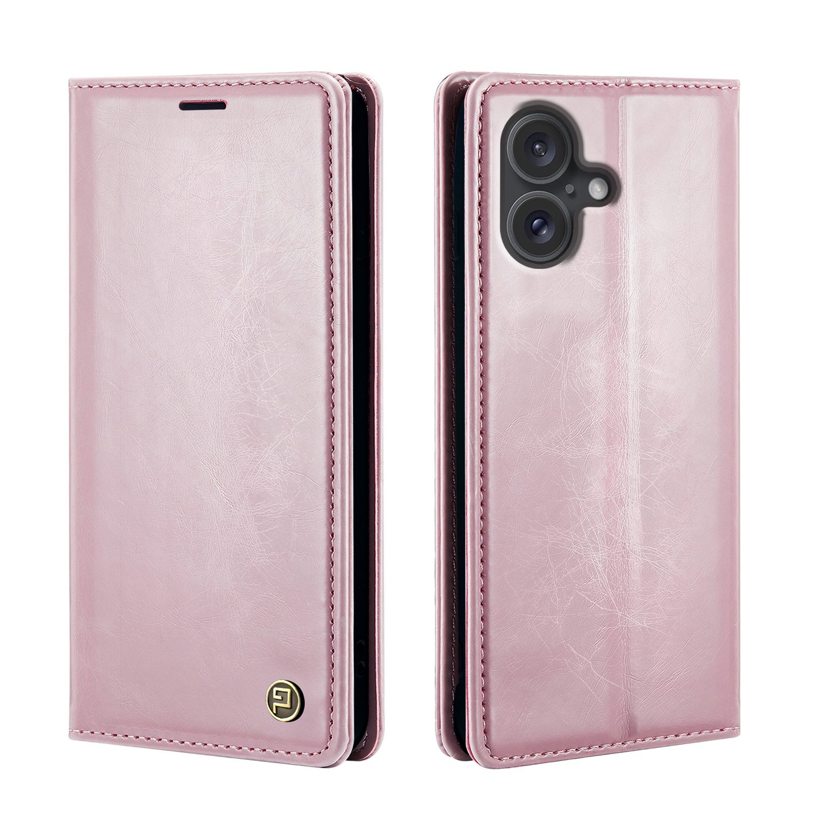 Tec-Expert Handyhülle Tasche Hülle für Apple iPhone 16 6.1 Zoll, 6.1, Cover Klapphülle Case mit Kartenfach RFID Schutz aufstellbar