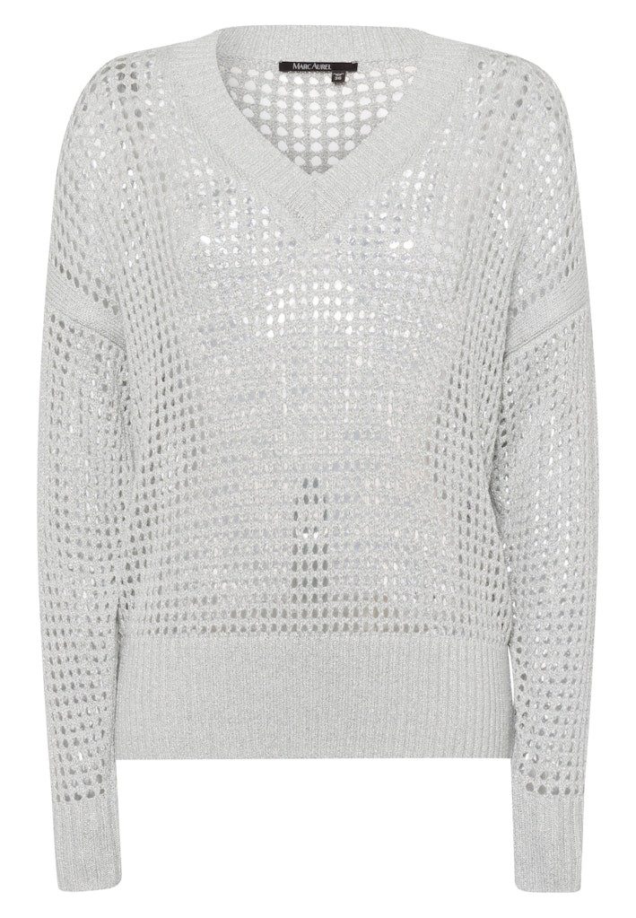 MARC AUREL Strickpullover Strick silver grey günstig online kaufen