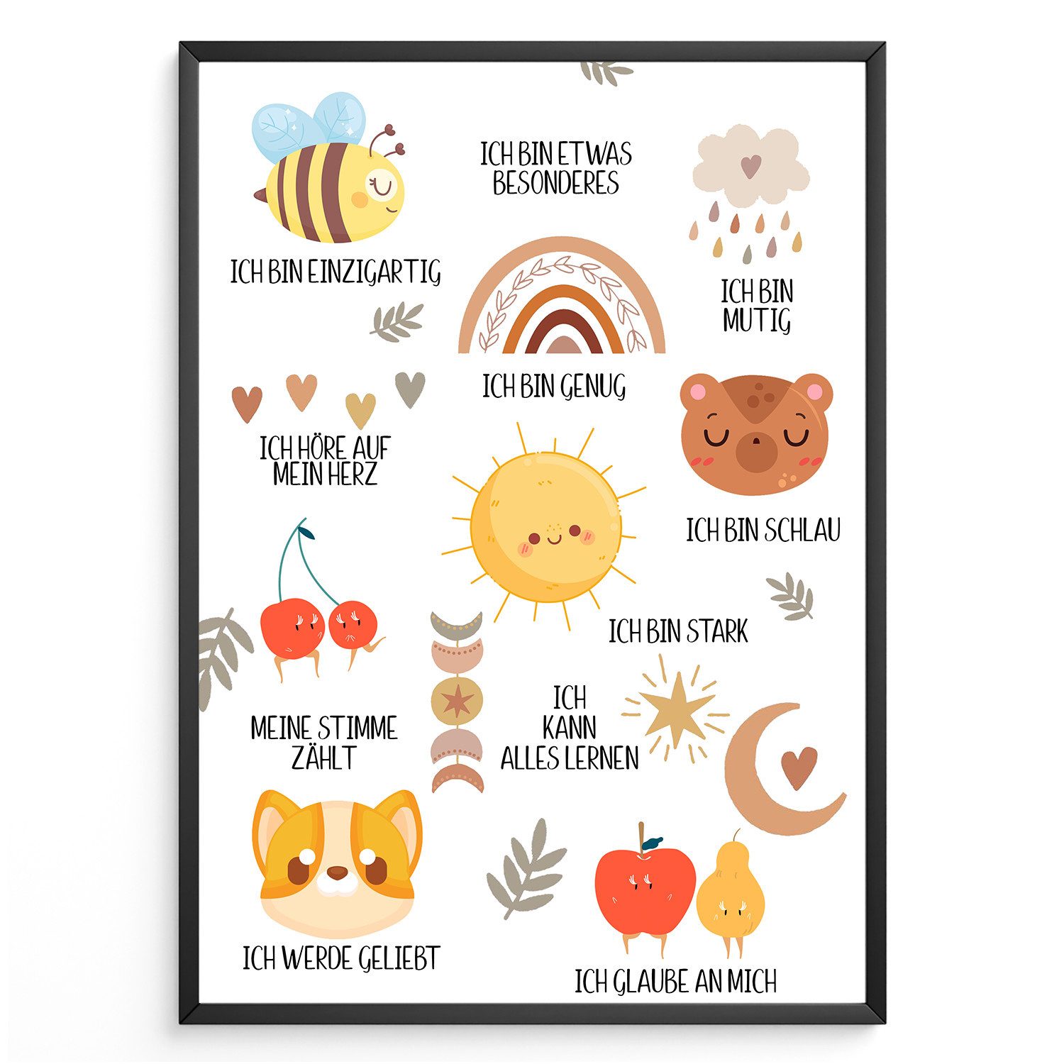 Poster Geschenk zum Schulanfang Affirmationsposter positive Affirmation