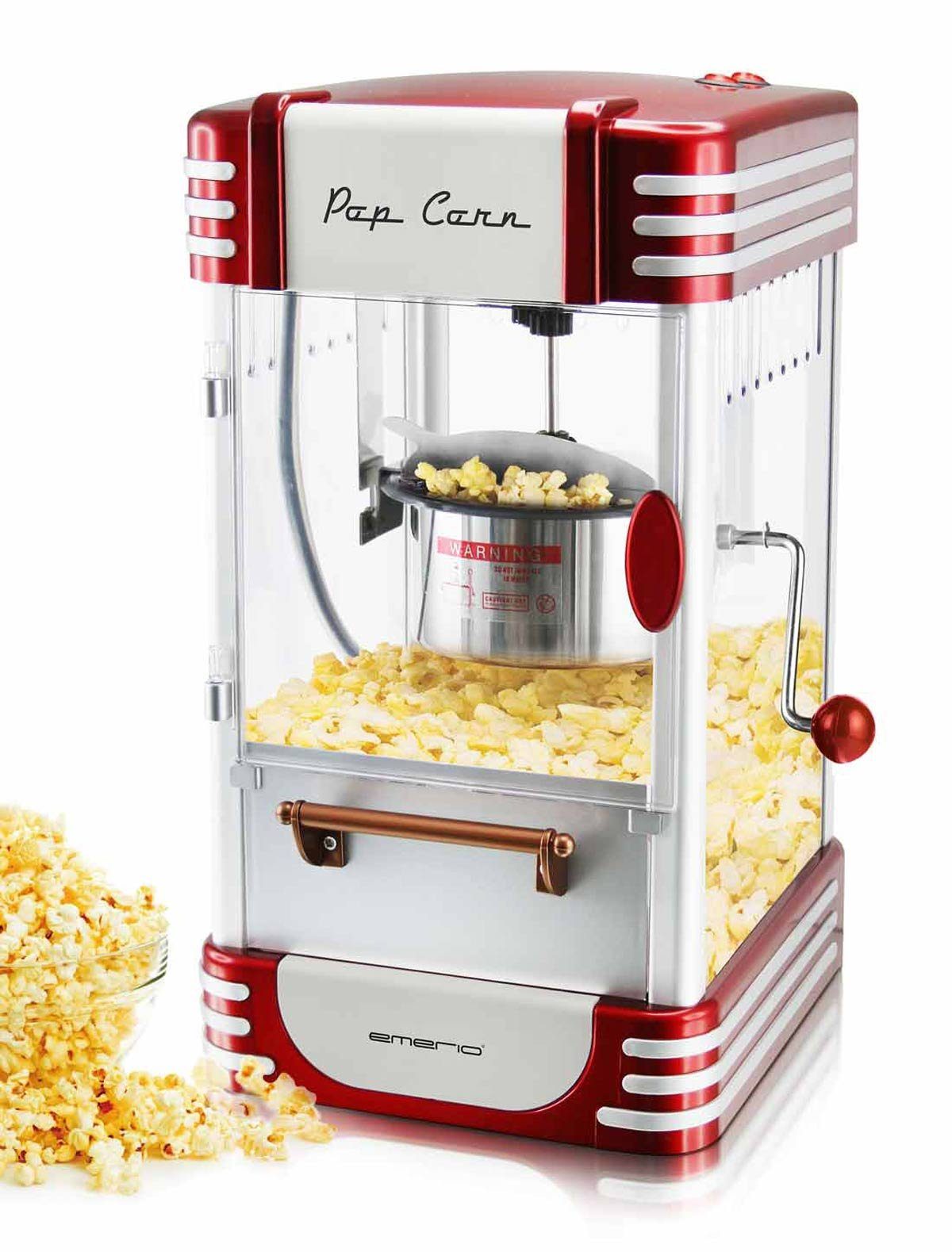 Emerio Popcornmaschine POM-120650 Popcorn-Maker im Retro-Design