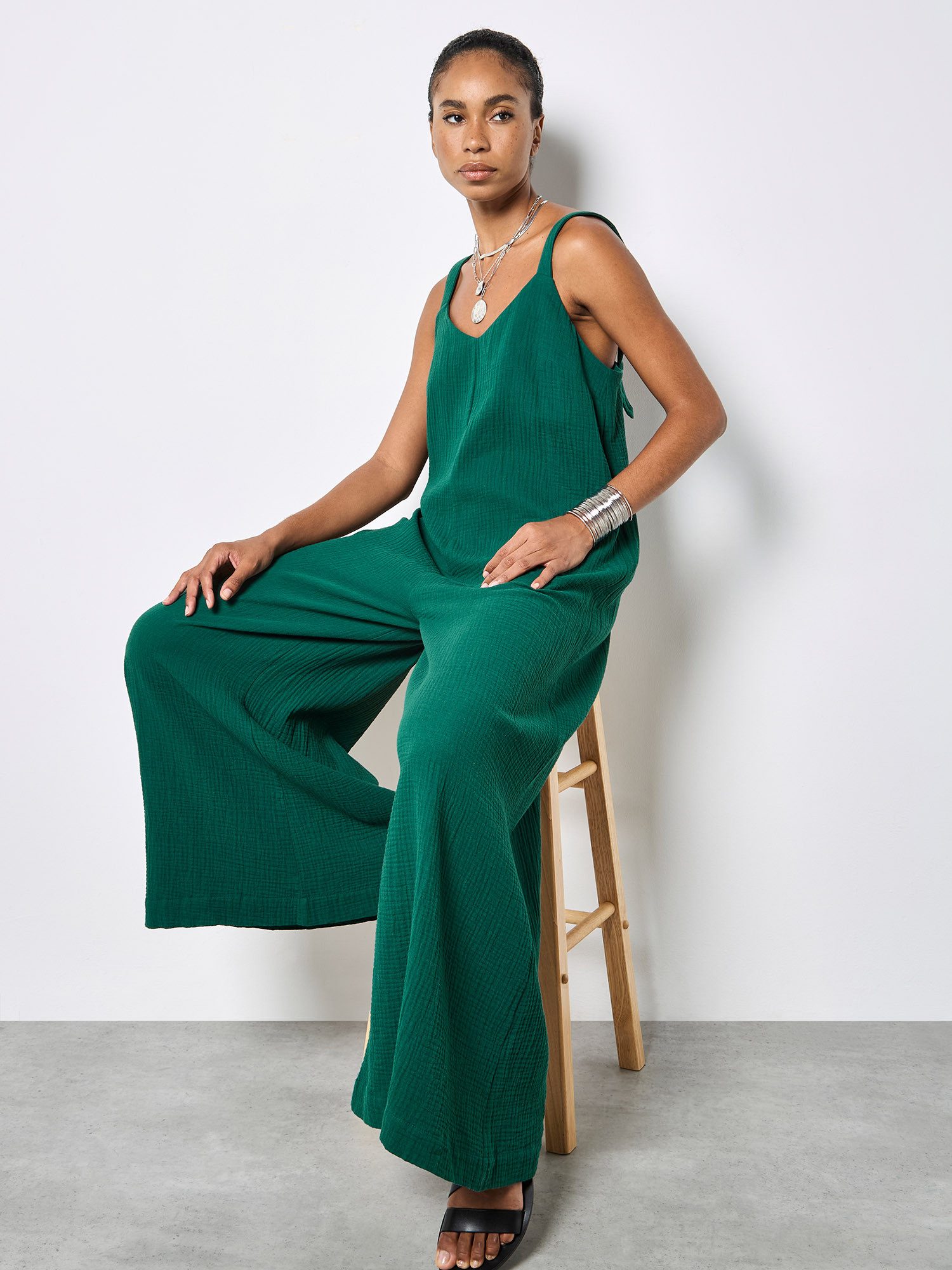 Apricot Jumpsuit Einfarbig