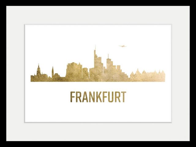 queence Bild »Frankfurt Skyline GOLD«, Städte (1 Stück)-Otto
