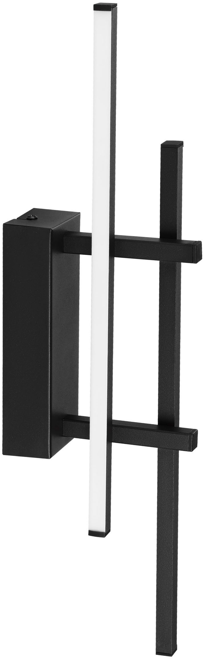 EGLO Wandleuchte TREPILIANO Wandlampe - Alu, Stahl - LED - 12W - IP20, LED fest integriert, Warmweiß, Wandstrahler, Wandspot, Wohnzimmer, Flur, L6 x H45,5 x AL15,5 cm