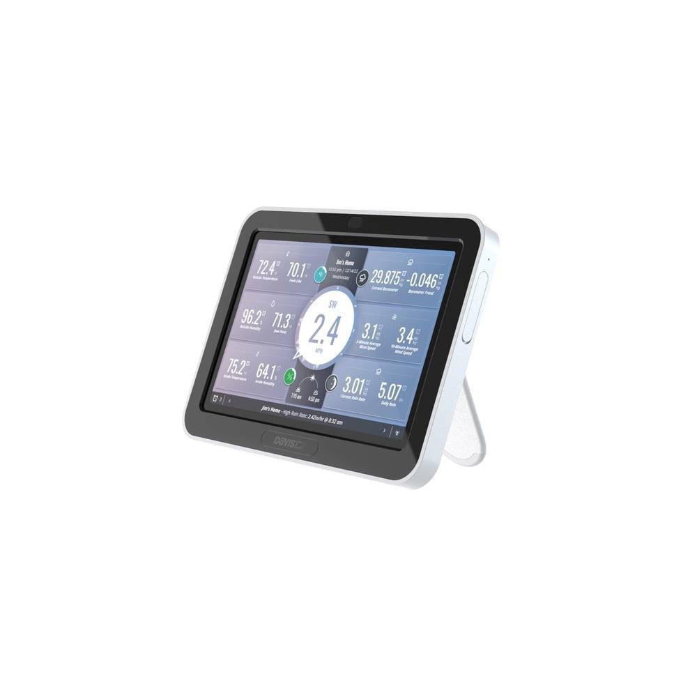 Davis Instruments Weatherlink Touch Konsole 6313EU Wetterstation (mit Touch-Screen-Display, Notstromversorgung)