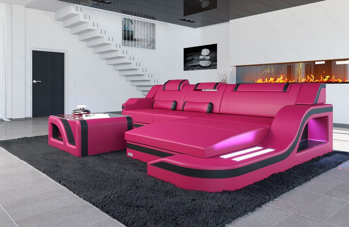 Sofa Dreams Ecksofa Ledersofa Palermo L günstig online kaufen
