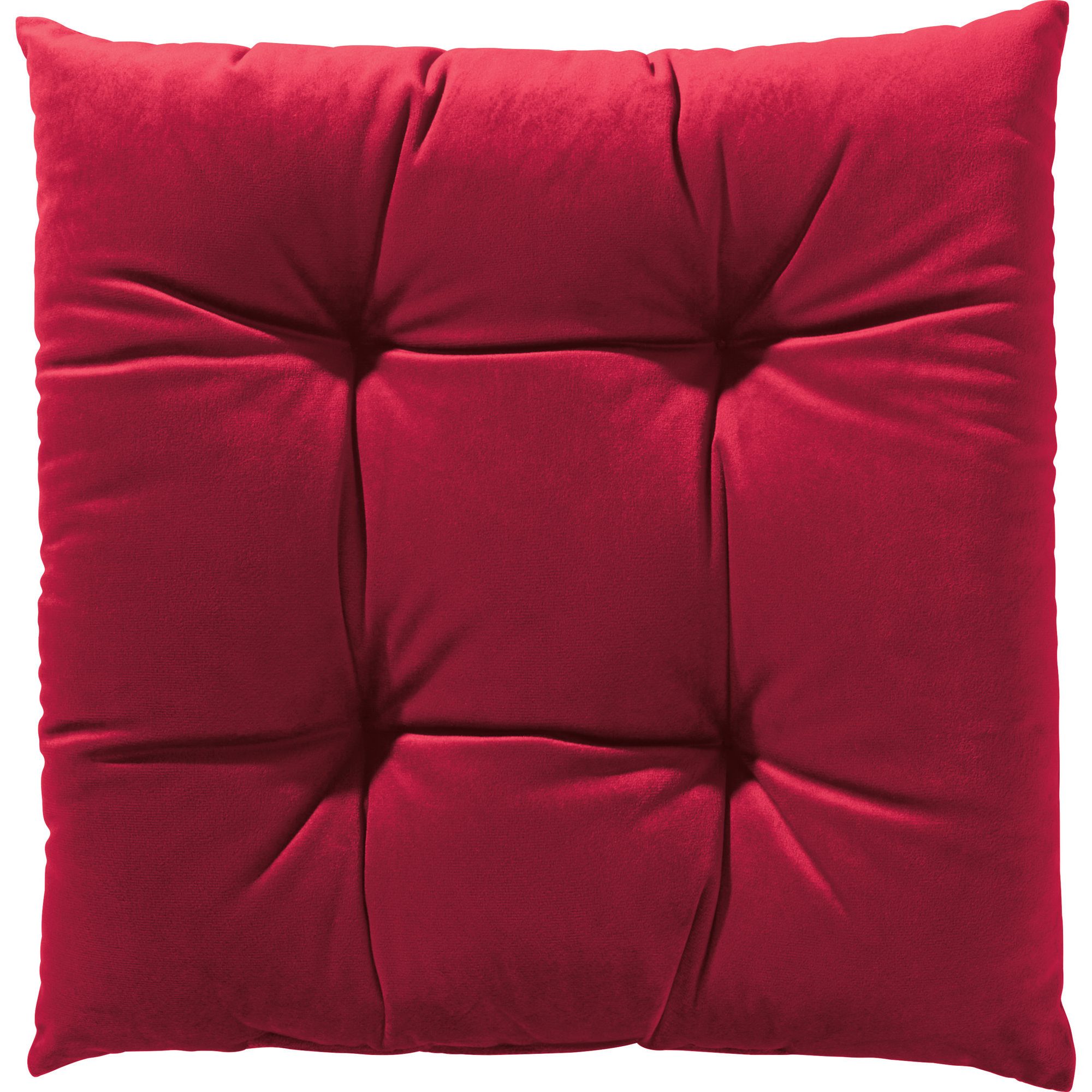 REDBEST Stuhlkissen Stuhlkissen "Kingsville" 2er-Pack, Nicky-Velours Uni
