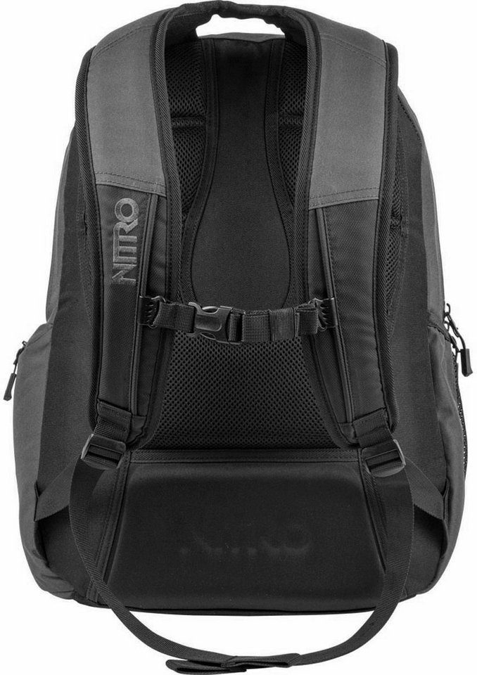 NITRO Schulrucksack Hero, Alltagsrucksack, Reise Freizeitrucksack, purple Großer Arbeit Schule, fragments und