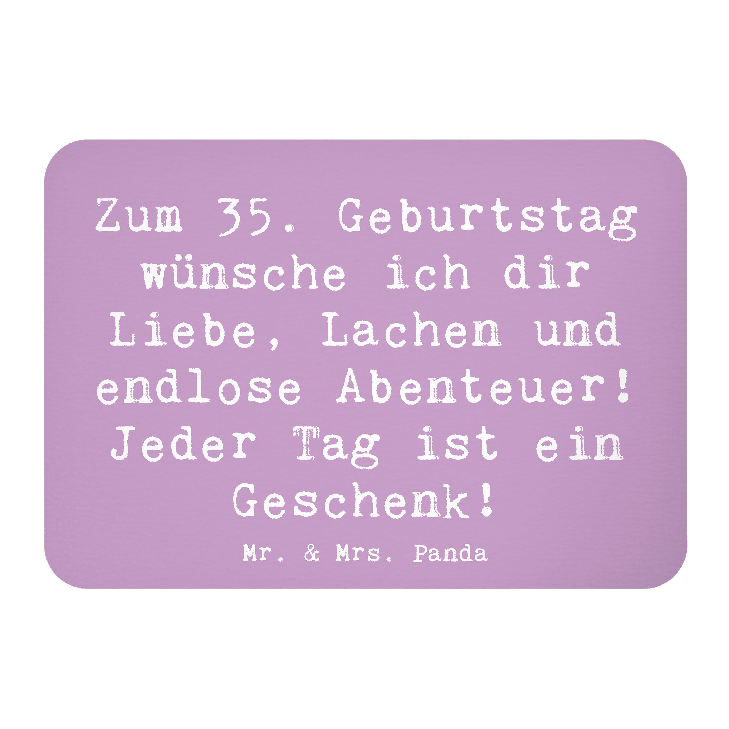 Magnet Spruch 35. Geburtstag - Lavendeltraum - Geschenk, Lachen, Überraschun