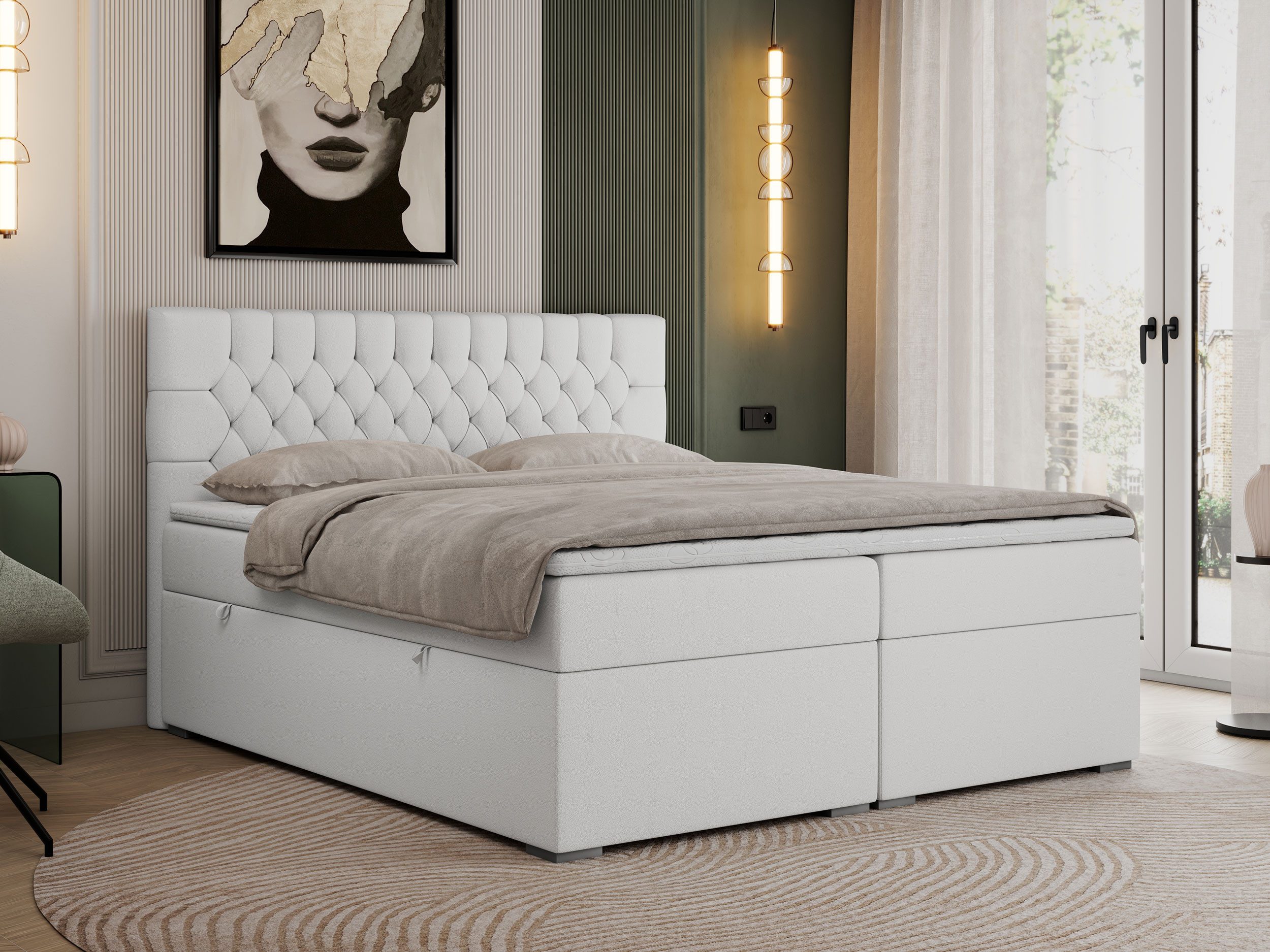MKS MÖBEL Boxspringbett PERA (Set, Packung, günstig online kaufen