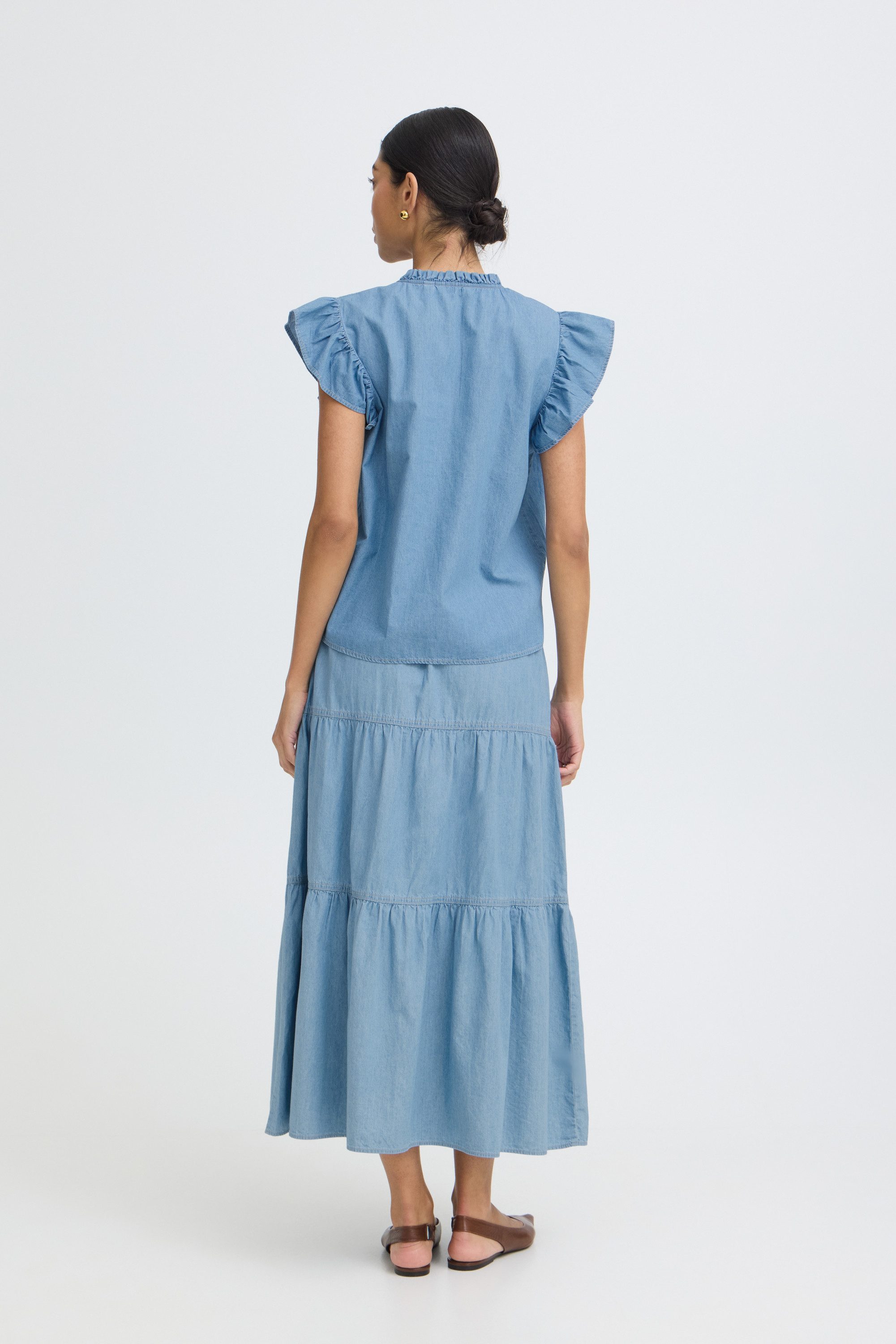 b.young Kurzarmbluse Kurzarm-Bluse BYKASHE