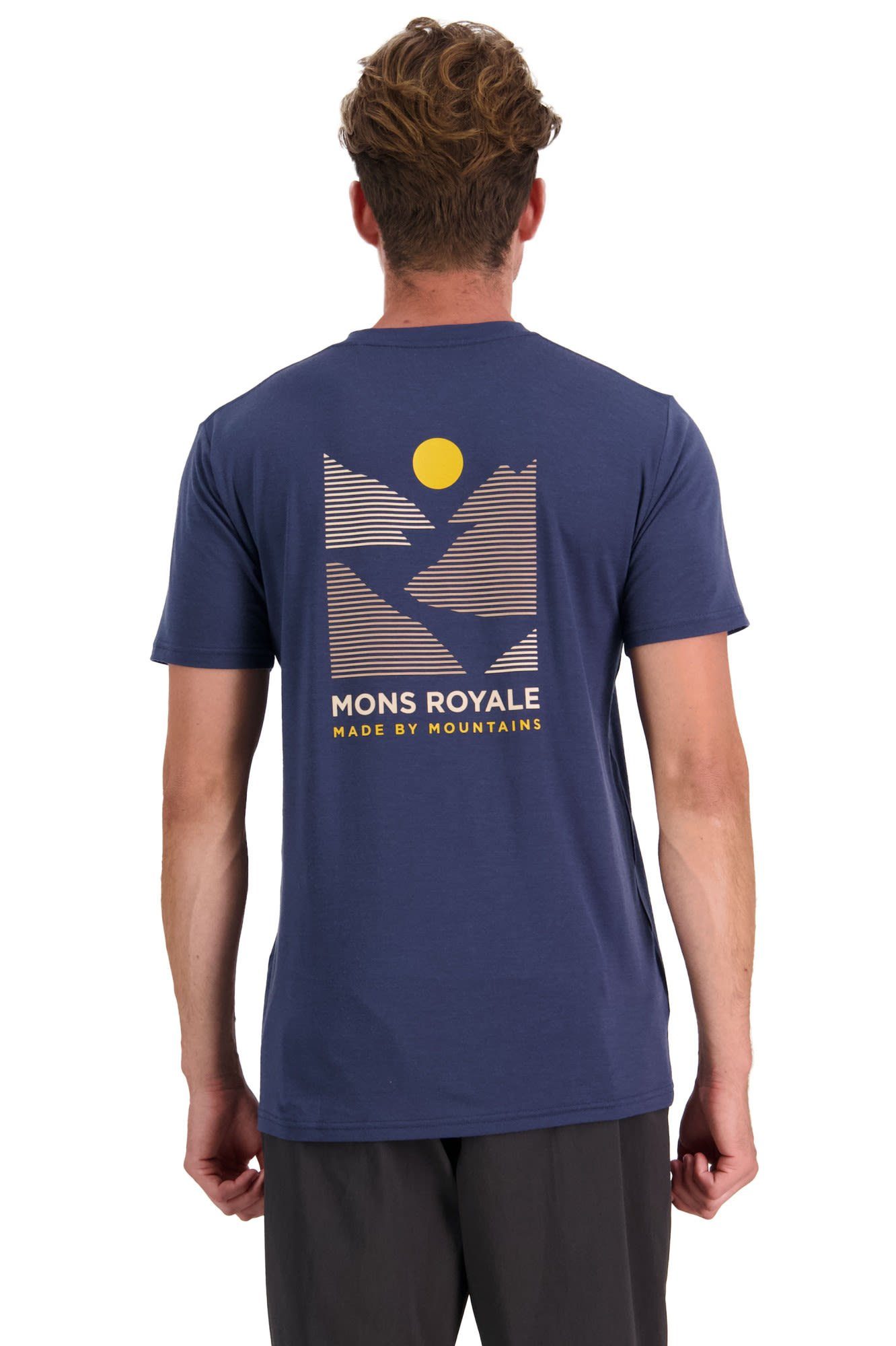 Back Mons T-Shirt - Kurzarm-Shirt Royale Print Herren M Royale Icon T-shirt Mons Midnight