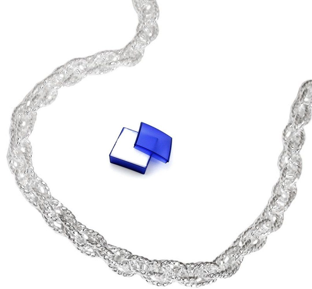 Gliederarmband Armband 3 mm Doppelankerkette 925 Silber 19 cm kleine Schmuckbox
