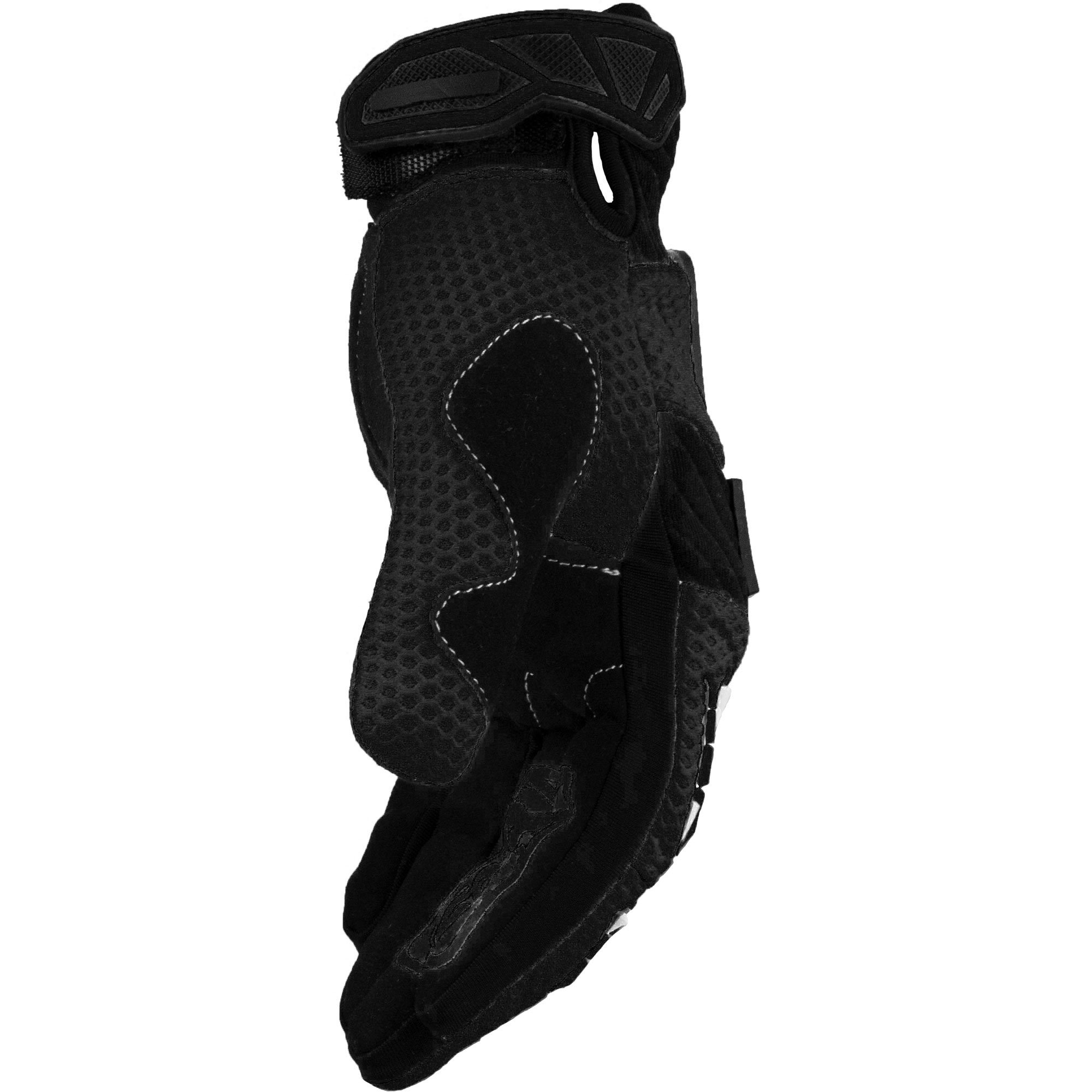 Motorradhandschuhe Faustschlag schwarz Weiteneinstellung