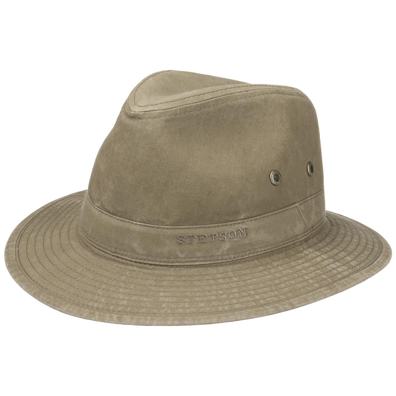 khaki Futter (1-St) Sonnenhut mit Baumwollhut Stetson