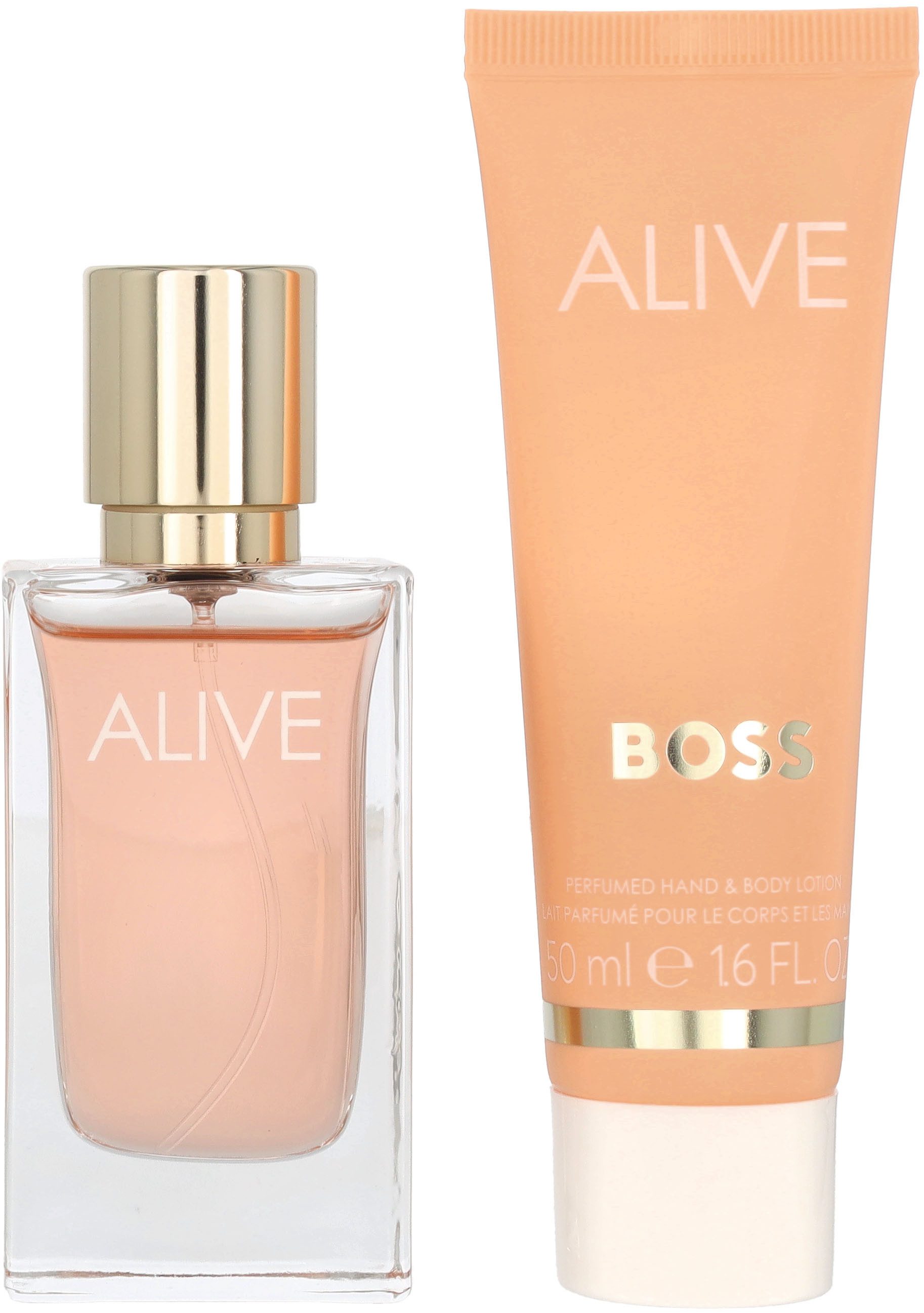 BOSS Duft-Set ALIVE, 2-tlg., Geschenkset: Eau de Parum 30ml + Bodylotion 50ml