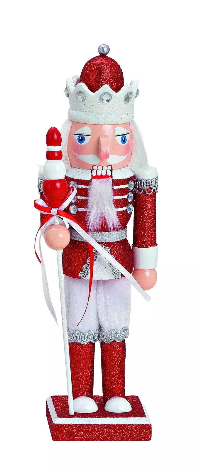 Kaufhaus le petit Weihnachtsfigur Nussknacker König Holz Deko Figur Weihnachtsdeko Skulptur Krone, Dekofigur, Holznussknacker, Dekoskulptur, Dekoobjekt aus Holz