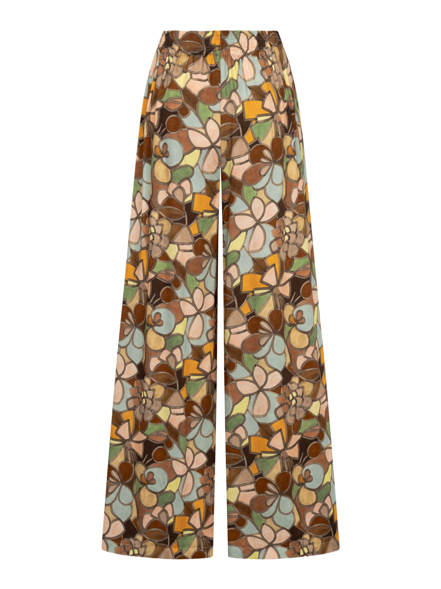 Raffaello Rossi Stoffhose bunt,Casual,Viskose,Allover-Print,Wide Leg,Mittel