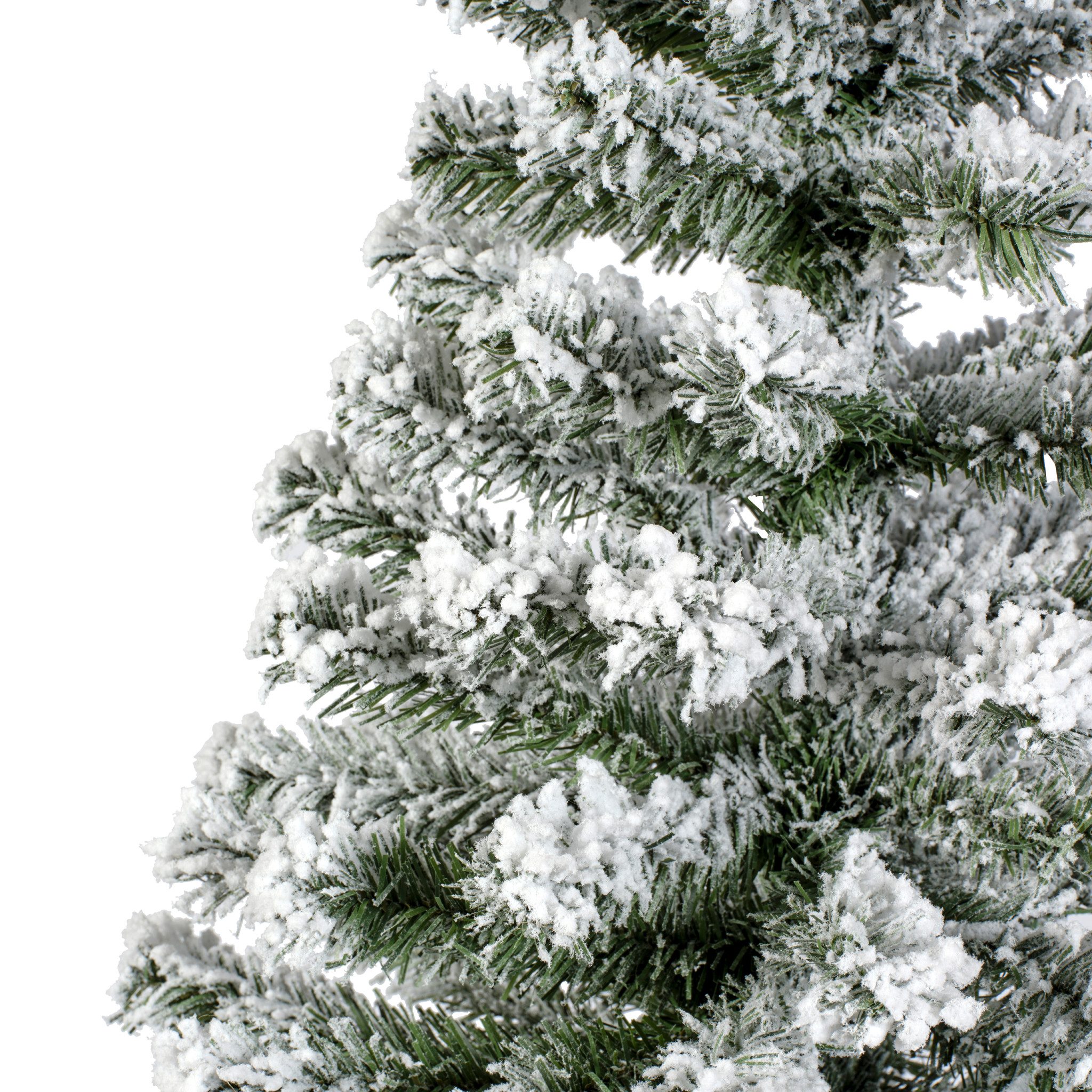 Kaemingk Künstlicher Weihnachtsbaum, Tannenbaum künstlich im Jutesack 60cm Grün / Weiß