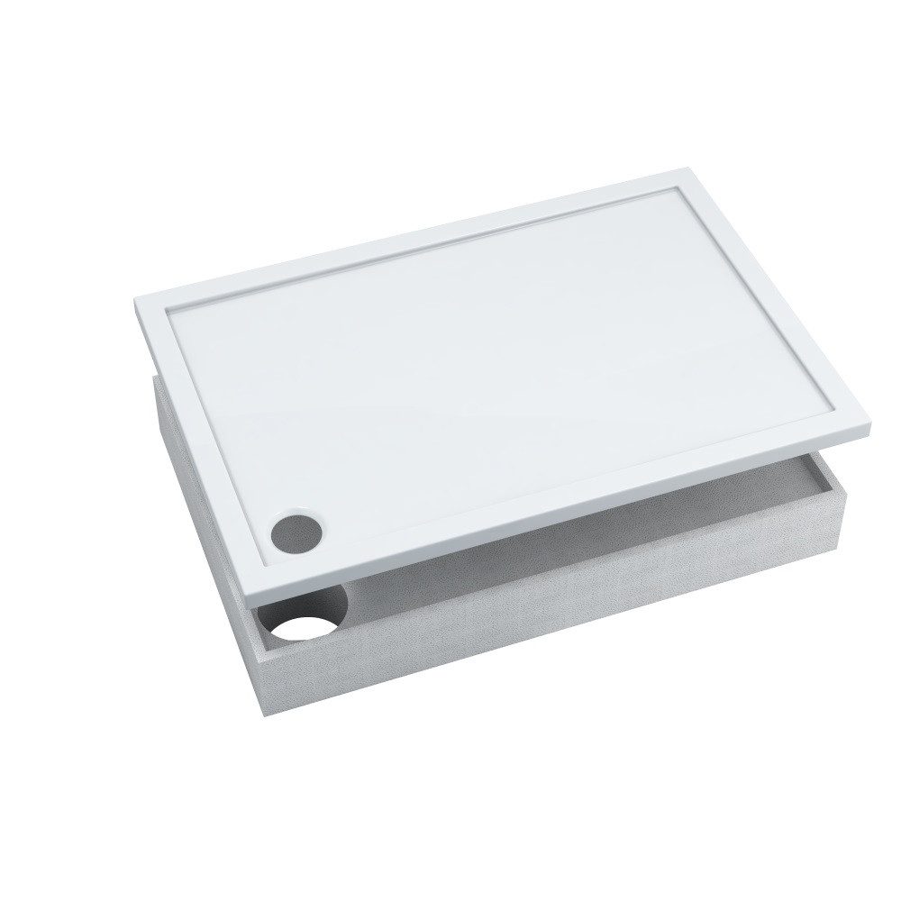 Aquabad® Duschwanne BASIC Smooth White inkl. günstig online kaufen