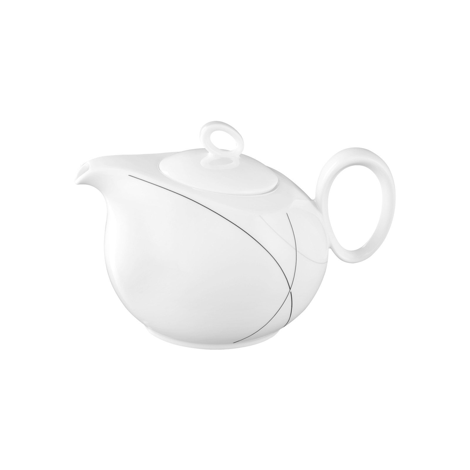 Seltmann Weiden Teekanne Trio Highline Teekanne 1,25 l, 1250 l, (1 Teekanne, 1-St), spülmaschinenfest, gefrierfachgeeignet, mikrowellenfest