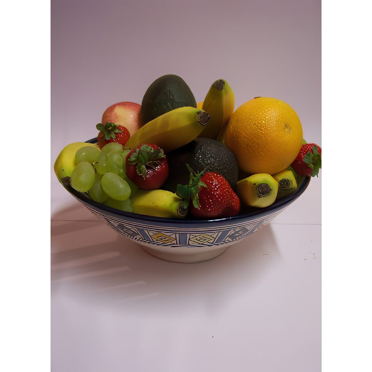 Marrakesch Orient & Mediterran Interior Snackschale Marokkanische Keramikschale Amsah, Keramik, Messing, (1-tlg), Handarbeit