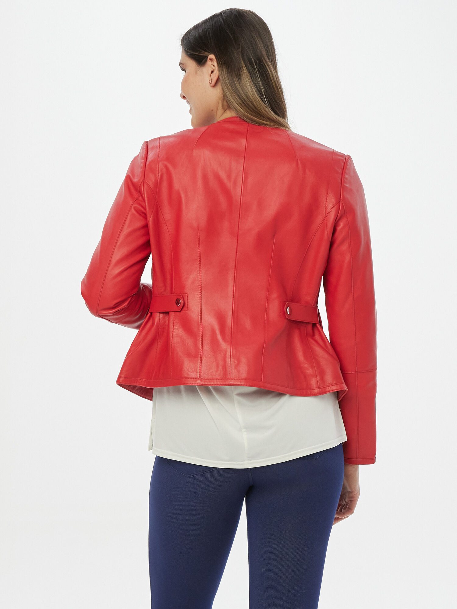MIALUSSO Lederjacke Bikerjacke in Lammnappaleder-Optik günstig online kaufen