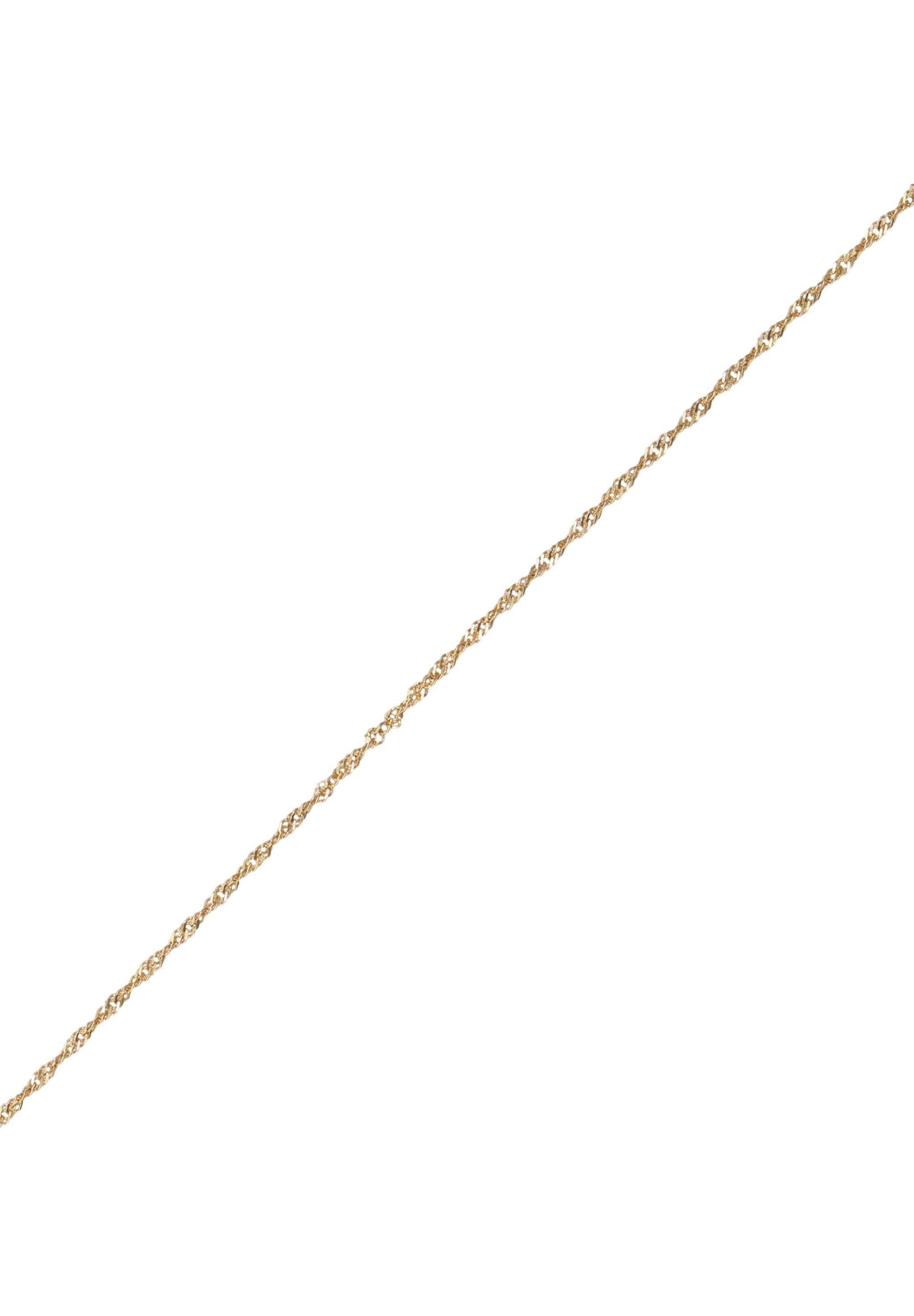 Stilnest Kette ohne Anhänger Singapore Kette 585 Gelbgold