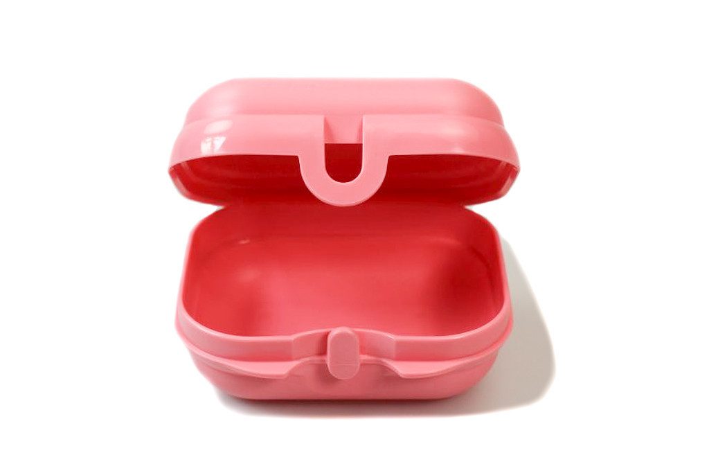 TUPPERWARE Lunchbox Mini-Twin rosa Größe 1, Snackbox