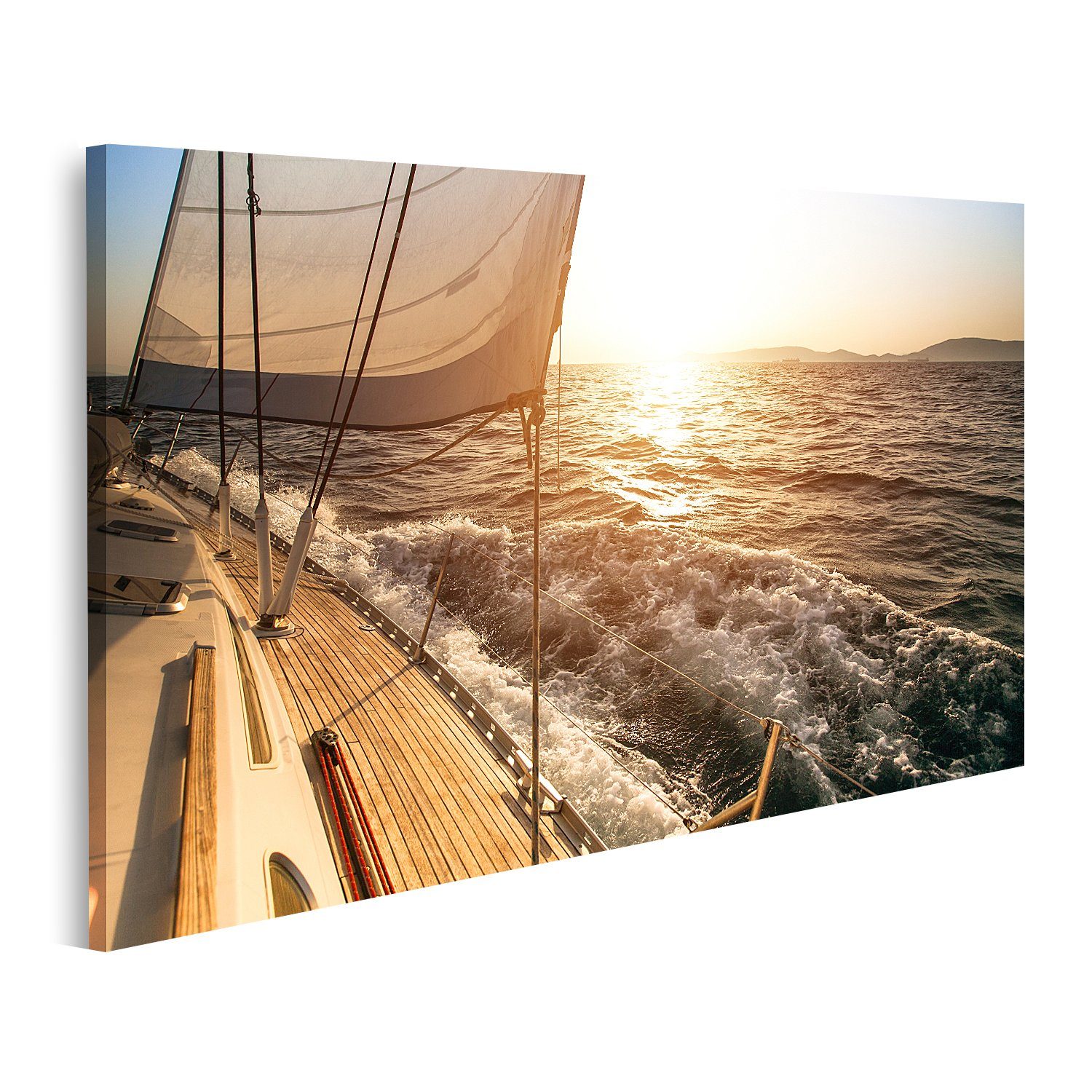 islandburner Leinwandbild Bild auf Leinwand Yacht günstig online kaufen