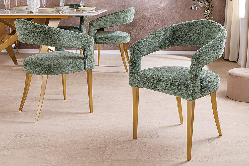 riess-ambiente Polsterstuhl BOUTIQUE grün / champagner günstig online kaufen