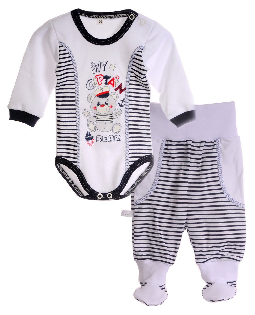 La Bortini Body & Hose Body und Hose Baby Anzug 2tlg. Set 46 50 56 62 68
