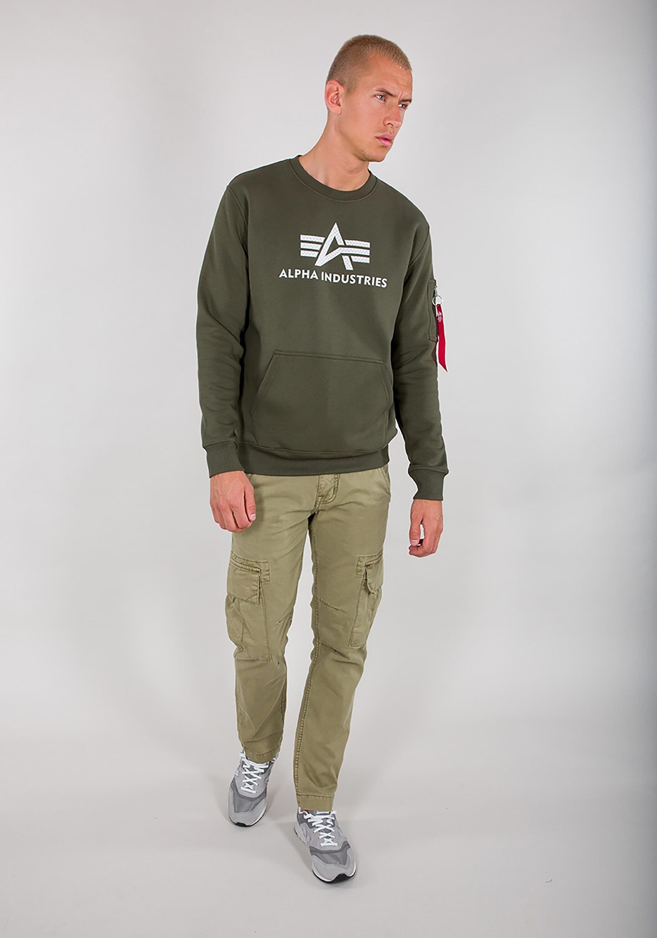 3D Sweatshirts - olive Logo Industries Industries Sweater Alpha Sweater dark Men Alpha