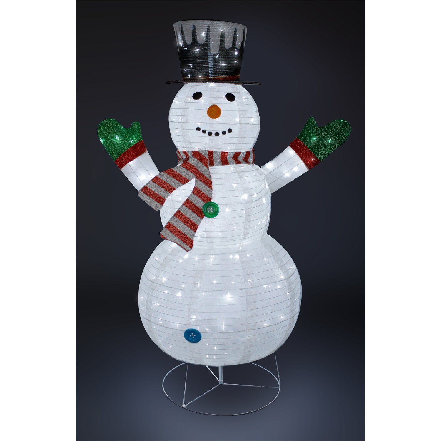 Mojawo Lichtervorhang XXL LED Schneemann / Weihnachtsmann 180CM 200 LEDs IP günstig online kaufen