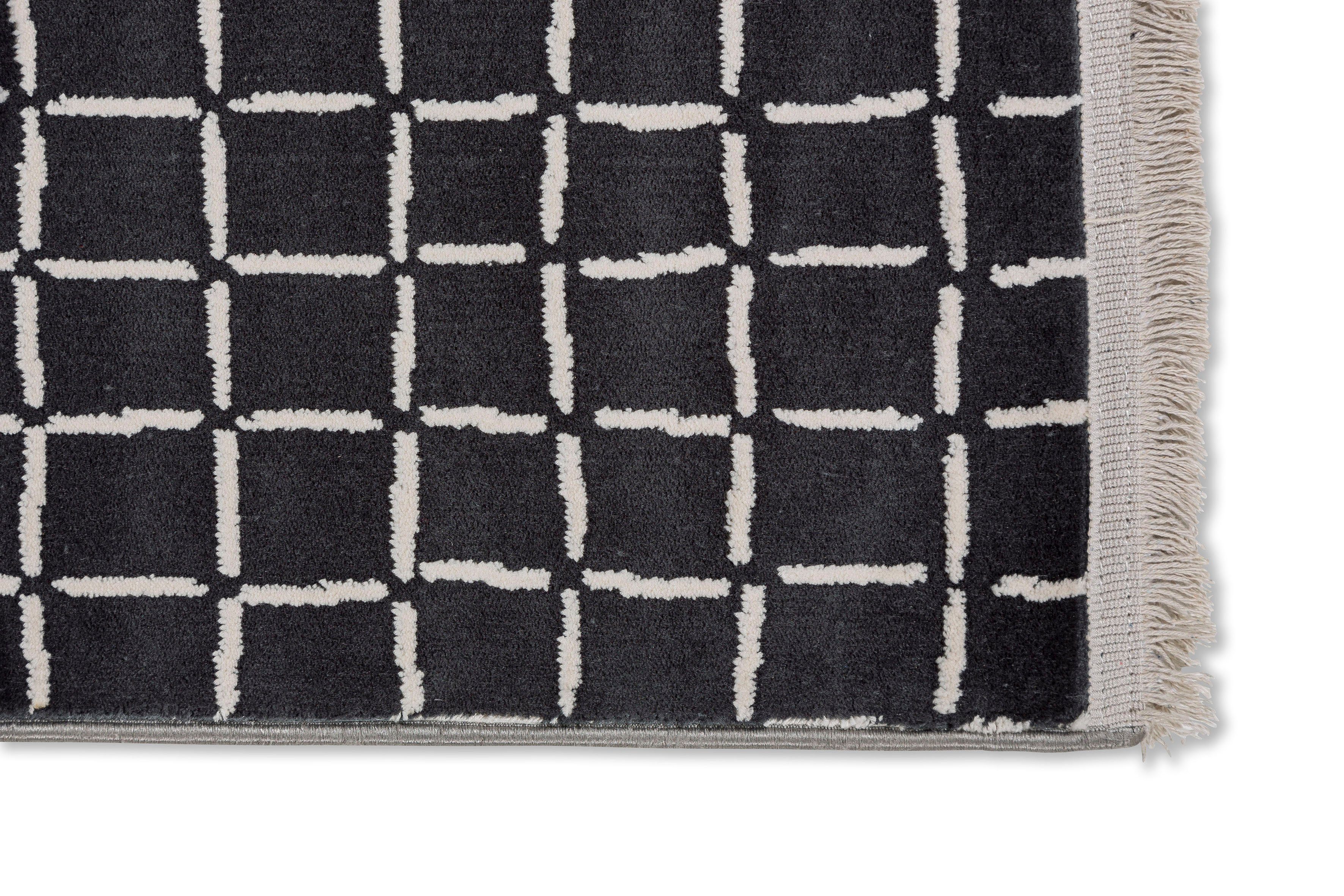 Teppich Magic 6104, SCHÖNER WOHNEN-Kollektion, mm, mit Viskose, 7 und Tief glänzend Hoch Höhe: weich Struktur, anthrazit rechteckig