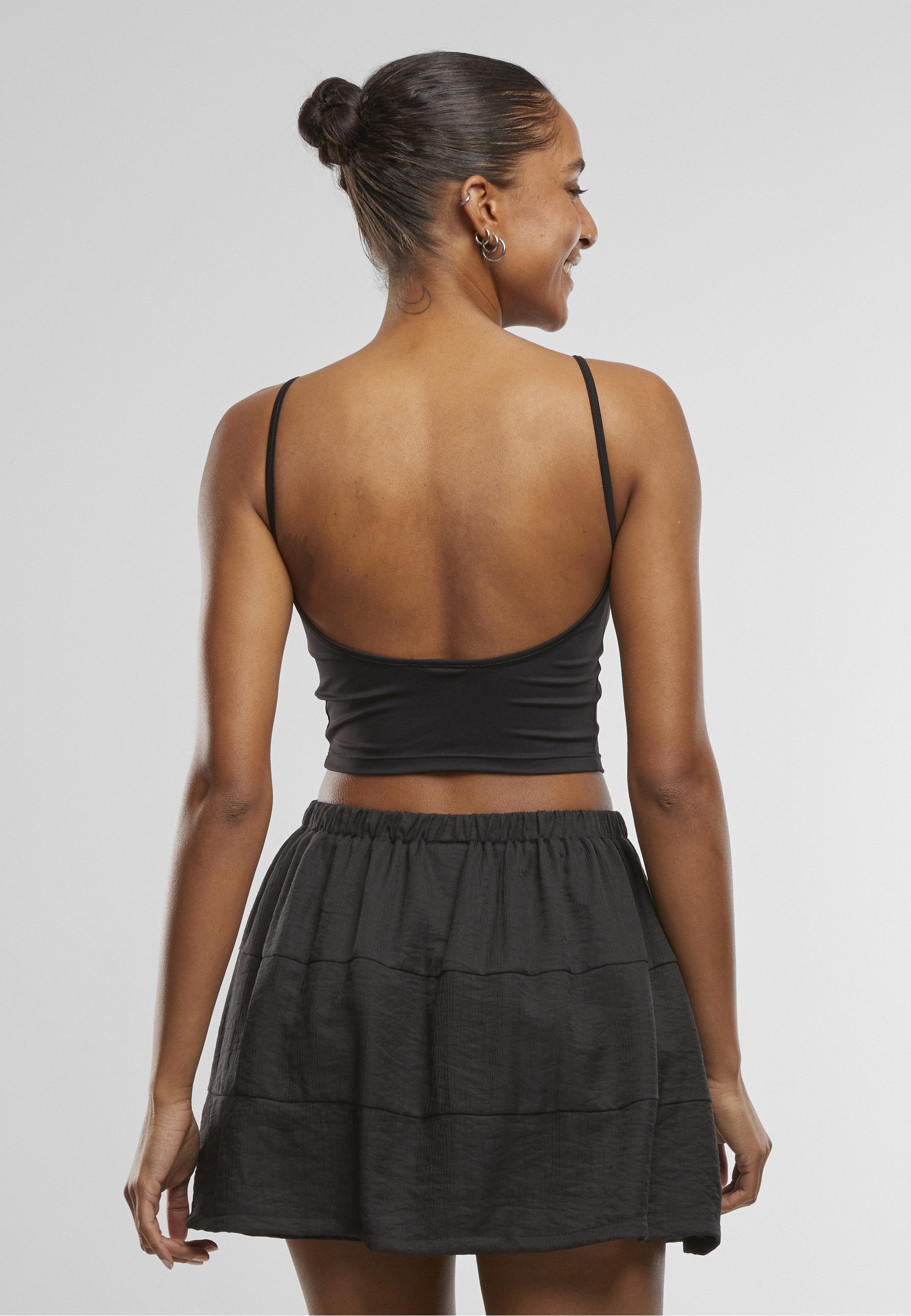 URBAN CLASSICS T-Shirt Urban Classics Ladies Basic Top Low Back Neckline (1-tlg)