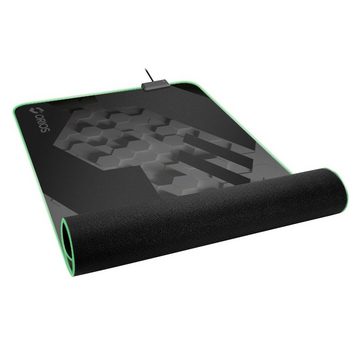 Speedlink Mauspad ORIOS XXL LED Beleuchtung Gaming Maus-Pad PC, Gaming-Mousepad, Aufrollbar, rutschfest, flach (3mm)