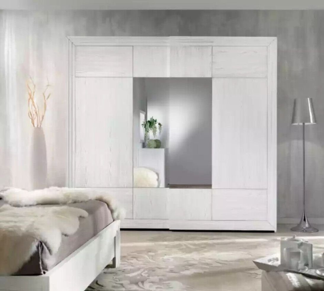 Holz in (1-St., Kleiderschrank Modern Kleiderschrank) Weiß Made Neu JVmoebel Italy Schlafzimmer Möbel Design Kleiderschrank