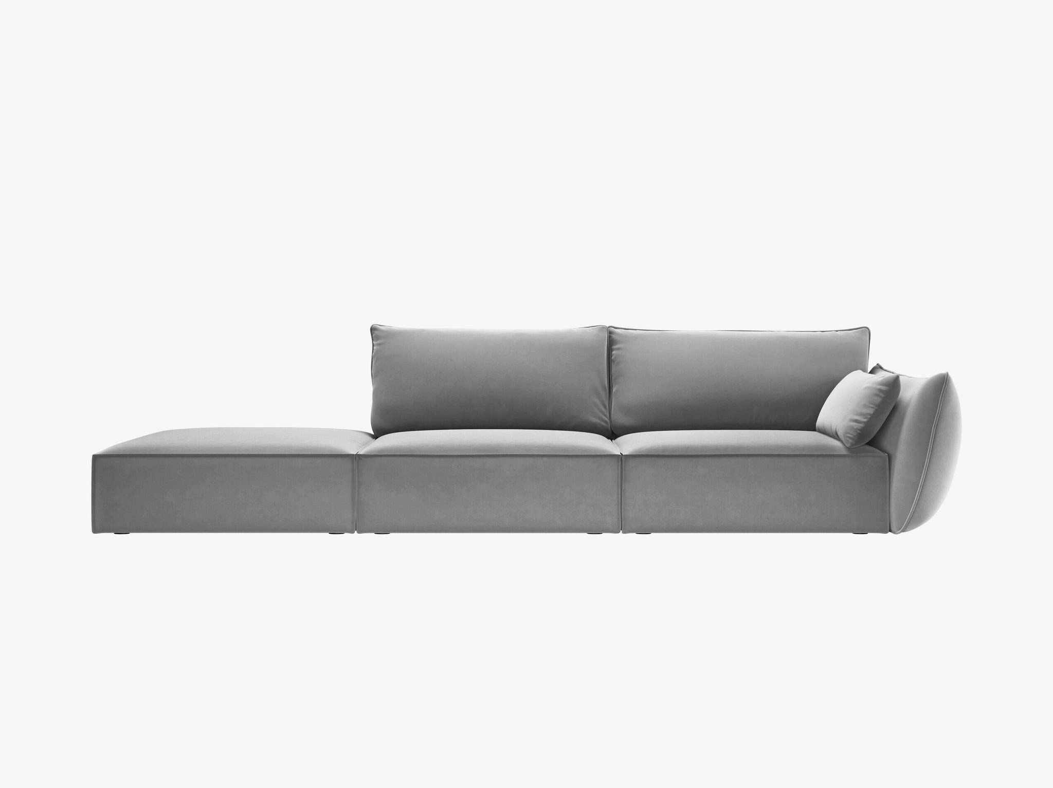 Micadoni Sofa Kaelle, 4-Sitzer eine Seite offen