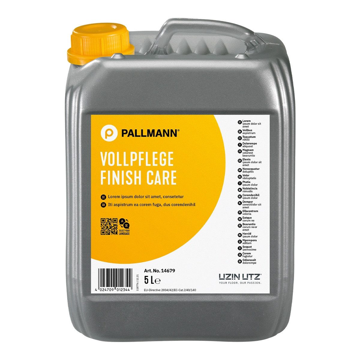 Pallmann Pallmann Vollpflege Finish Care Parkettpflege 5L Bodenpflege Profi Parkettreiniger