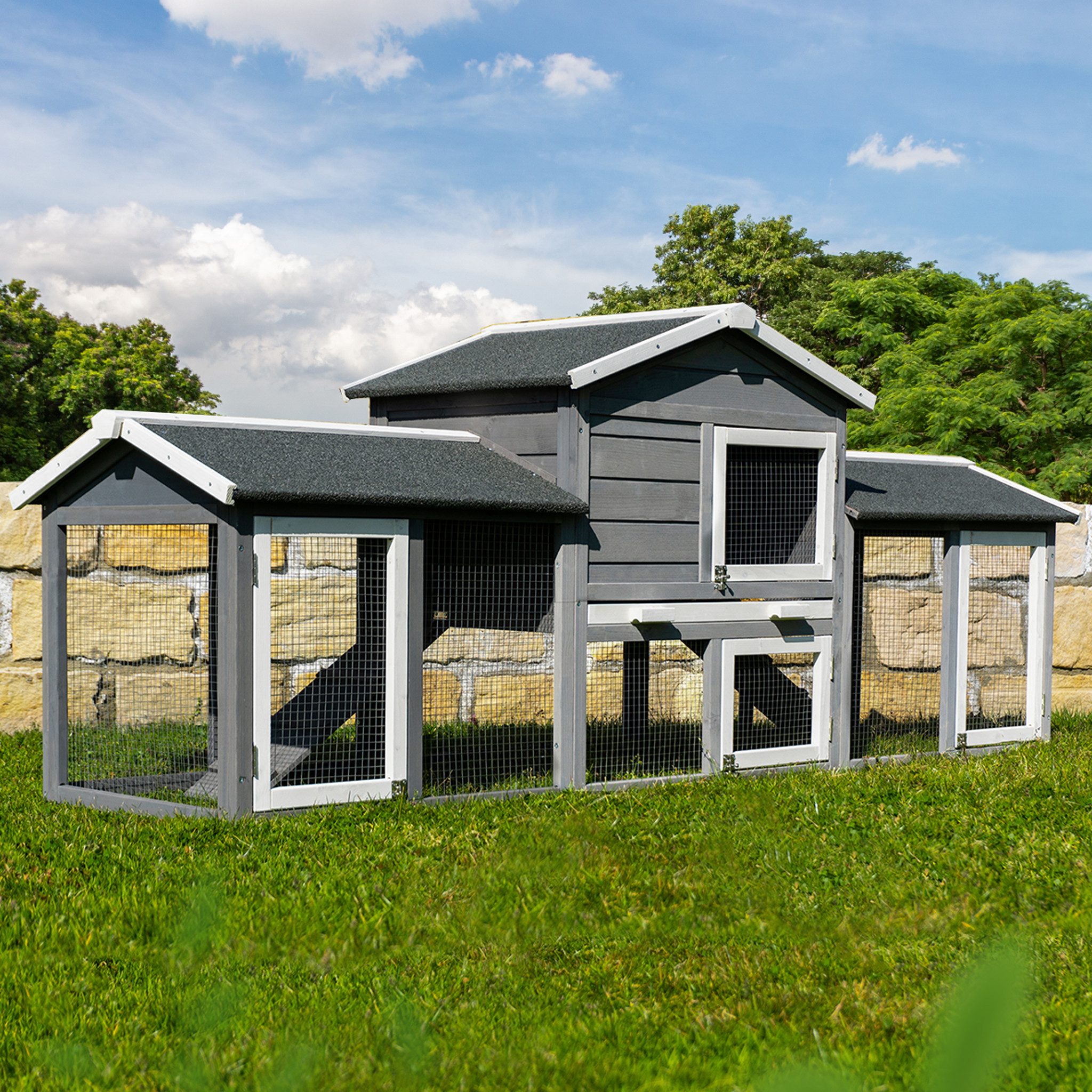 My Animal Kleintierstall XXL Hasenstall MH-03 - 2 Etagen mit Freilauf - Wet günstig online kaufen